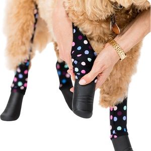 Walkee Paws DELUXE EASY-ON BOOT LEGGINGS size XST polka dot pattern
